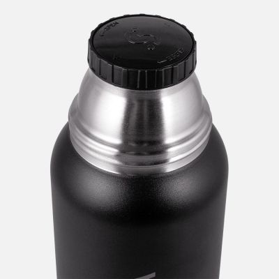 Термос Relaxika 1000 со стикерпаком, черный-4