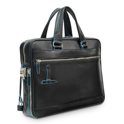 Сумка с отделением для ноутбука Piquadro Blue Square, черная-3
