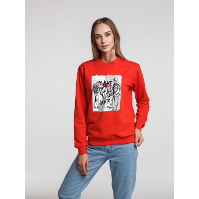 Толстовка Make Love, красная-4