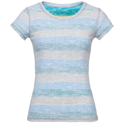 Футболка женская Rayet Lady двусторонняя, голубая с зеленым-0