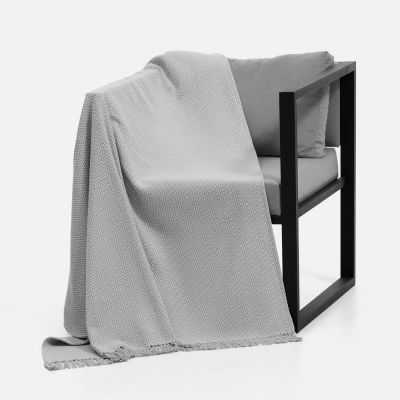 Плед Saltoro, светло-серый-4