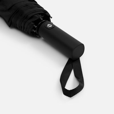 Зонт складной Smooth Move с плавным закрытием, черный-5