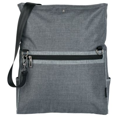 Сумка для ноутбука 2 в 1 twoFold, серая с темно-серым-6