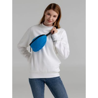 Поясная сумка Manifest Color из светоотражающей ткани, синяя-5