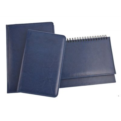 Ежедневник Nebraska, недатированный, синий-4