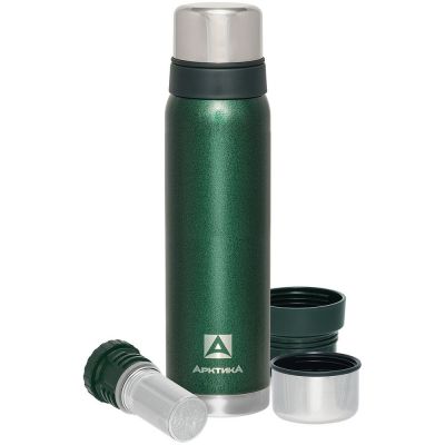 Термос «Арктика 900» с ситечком, зеленый-1