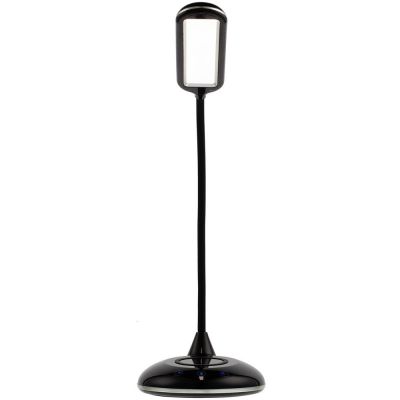 Лампа с беспроводной зарядкой Bright Helper, черная-6