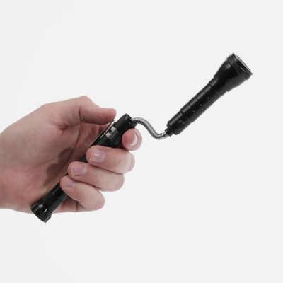 Телескопический фонарь с магнитом Flexion, ver.2, черный-8