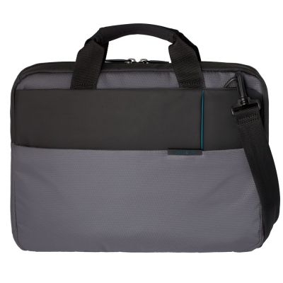 Сумка для ноутбука Qibyte Laptop Bag, темно-серая с черными вставками-1