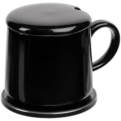 Кружка с подогревом и беспроводной зарядкой Dual Base, ver.2, черная-3