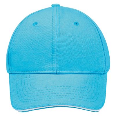 Бейсболка Buffalo, бирюзовая с белым-1