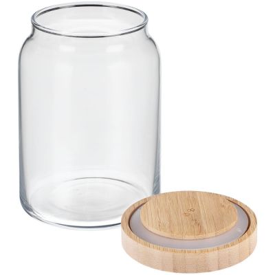 Банка с бамбуковой крышкой Woody M-2