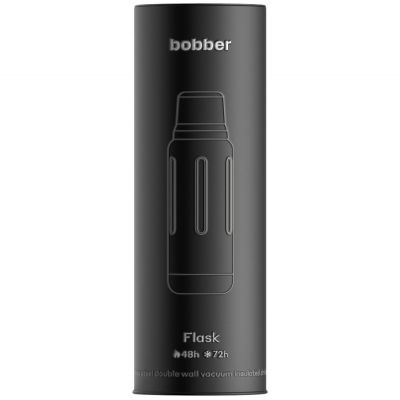 Термос Flask 1000, вакуумный, стальной матовый-4