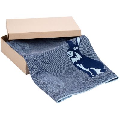 Плед Stereo Bunny, синий-6