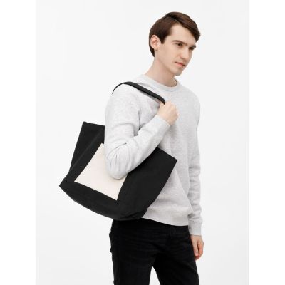 Шопер Shophop, черный с неокрашенным-5