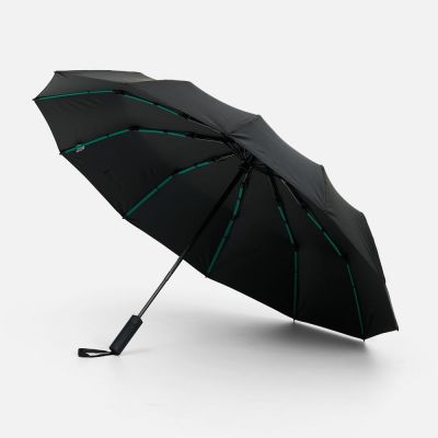 Зонт складной с УФ-защитой Ribstar, черный-0