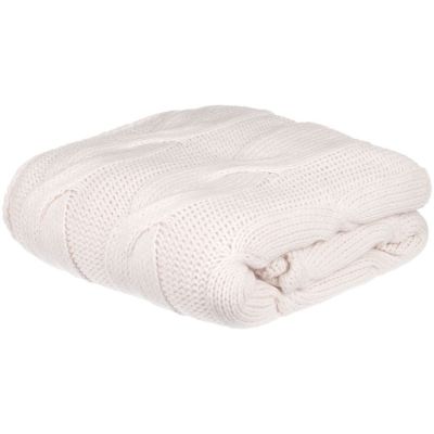 Плед Snefald, жемчужно-белый-0