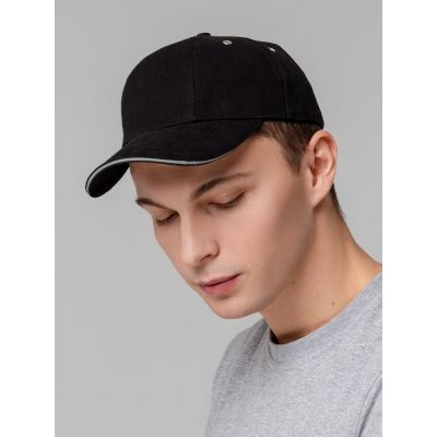 Бейсболка Hard Work Black со светоотражающим элементом-5