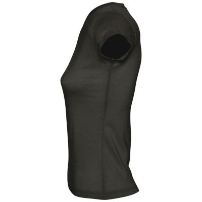 Футболка женская c V-образным вырезом MOON 150, черная-2