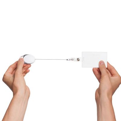 Ретрактор с карабином Access, белый-3