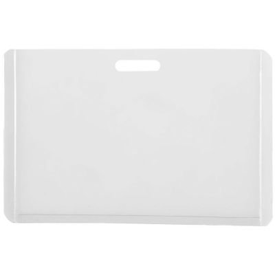 Карман для бейджа с лентой Indicate, белый-2