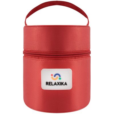 Термос для еды Relaxika 500, в чехле, стальной-3