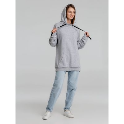 Худи оверсайз «Чистая соль», серый меланж-6