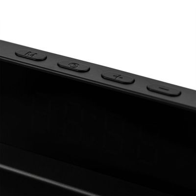 Станция беспроводной зарядки с часами Electron, ver.2, черная-10