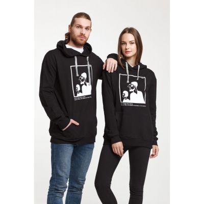 Толстовка с капюшоном «Леон», черная-7