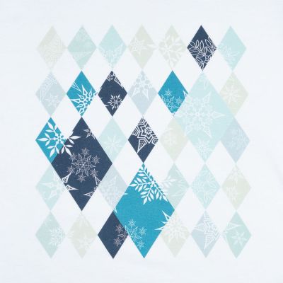 Футболка женская «Ромбо. Первый снег», белая-1