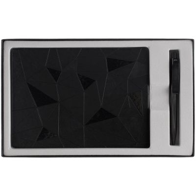 Набор Gems: ежедневник и ручка, черный-1