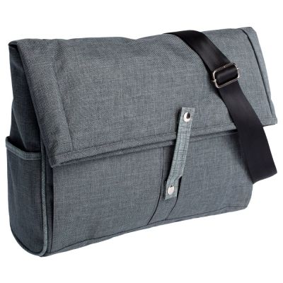 Сумка для ноутбука 2 в 1 twoFold, серая с темно-серым-0