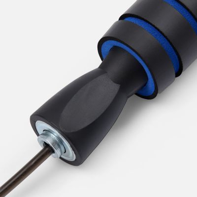 Беспроводная скакалка Silentino, черная с синим-1