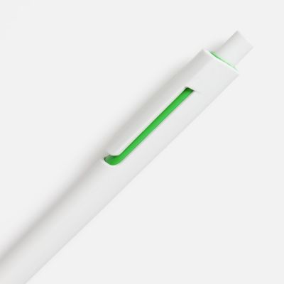 Ручка шариковая Dominanta, белая с зеленым-3