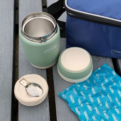 Термос для еды Thermocafe DETC400, светло-зеленый-2