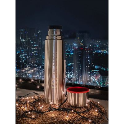 Термос Relaxika 1000, стальной-5