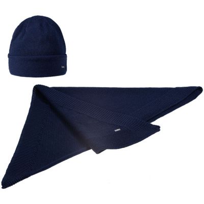 Шапка Greta, темно-синяя-5