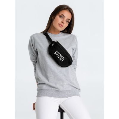 Поясная сумка «Дерзость и расчет», черная-2