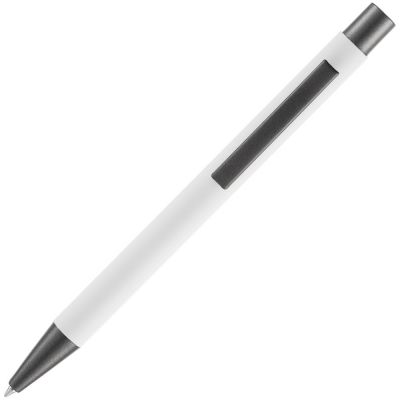 Ручка шариковая Atento Soft Touch, белая-2