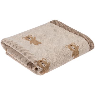 Плед детский с мишками Beastie Toys, бежевый-3