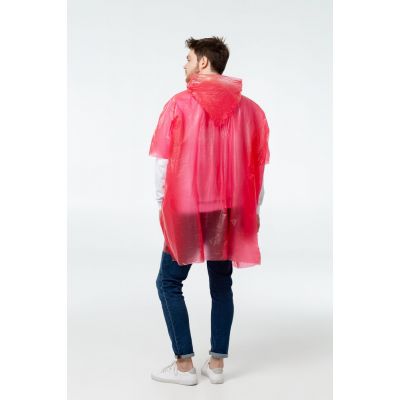 Дождевик-пончо RainProof, красный-4