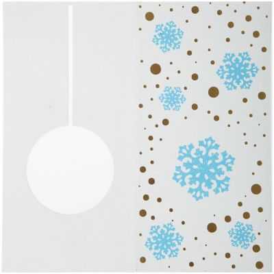 Открытка Season's Greetings, со снежинкой-1