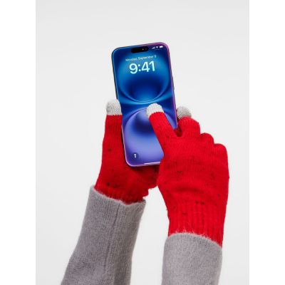 Перчатки сенсорные Spotti Senso, красные-2