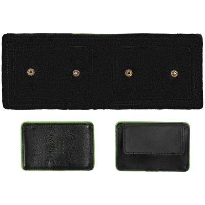 Кошелек Partinico, черный с зеленым-3