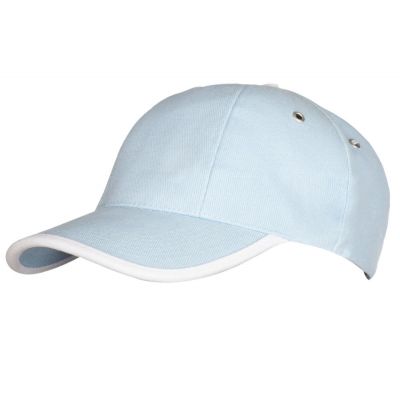 Бейсболка Unit Trendy, голубая с белым-0