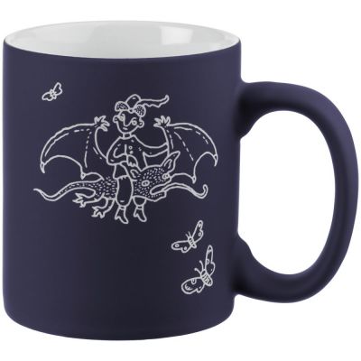 Кружка «Погоня», темно-синяя-0