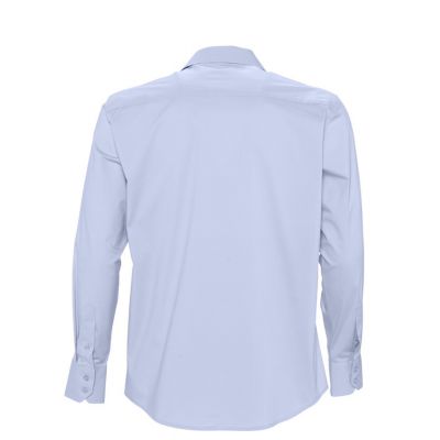 Рубашка мужская с длинным рукавом Brighton, голубая-1