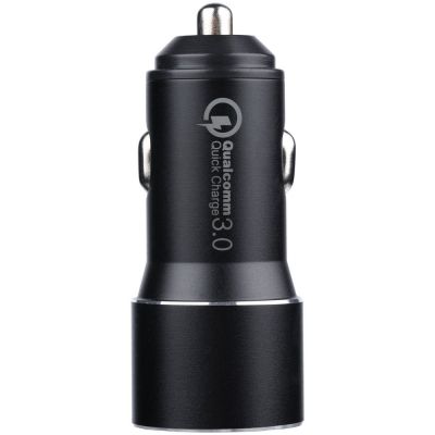 Автомобильное зарядное устройство Volto, черное-1