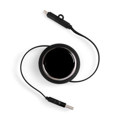Складной кабель с переходниками pocketCoil, черный-5