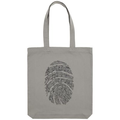 Холщовая сумка «Код вселенной», серая-1